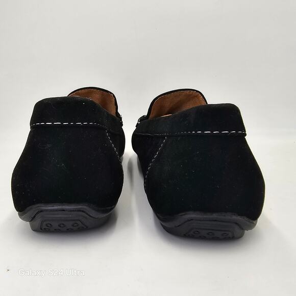 DECARSDZ Black Loafer Suede Flock Driver Slip On Penny Loafer Mens 45 EU 12.5 US - Picture 4 of 9